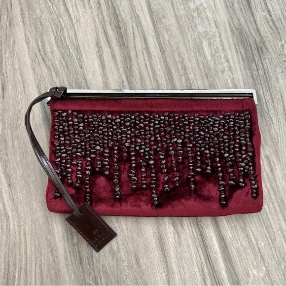 Gucci Bags Rare Vintage Tom Ford Gucci Beaded Clutch Poshmark